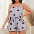 thumbnail image 2 of Diufon Pajamas Set for Women Spring Summer Plus Size Loose Cotton Camisole Tops and Shorts Casual Home Sets, 2 of 7