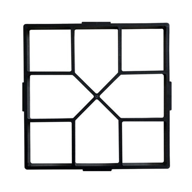 Garden Pavement Mold Garden Walk Pavement Concrete Mould Manually Paving Molds black