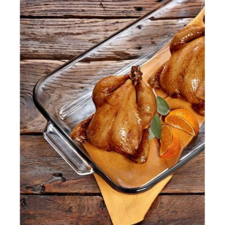 Anchor Hocking Oven Basics Tempered Clear Glass Rectangular Baking 5 Quart Dish