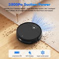 thumbnail image 3 of ROBOEVO Robot Vacuum Cleaner 2 in 1 Vacuum and Mop Combo 3500Pa, with Alexa/ Wifi Control, 3 of 10