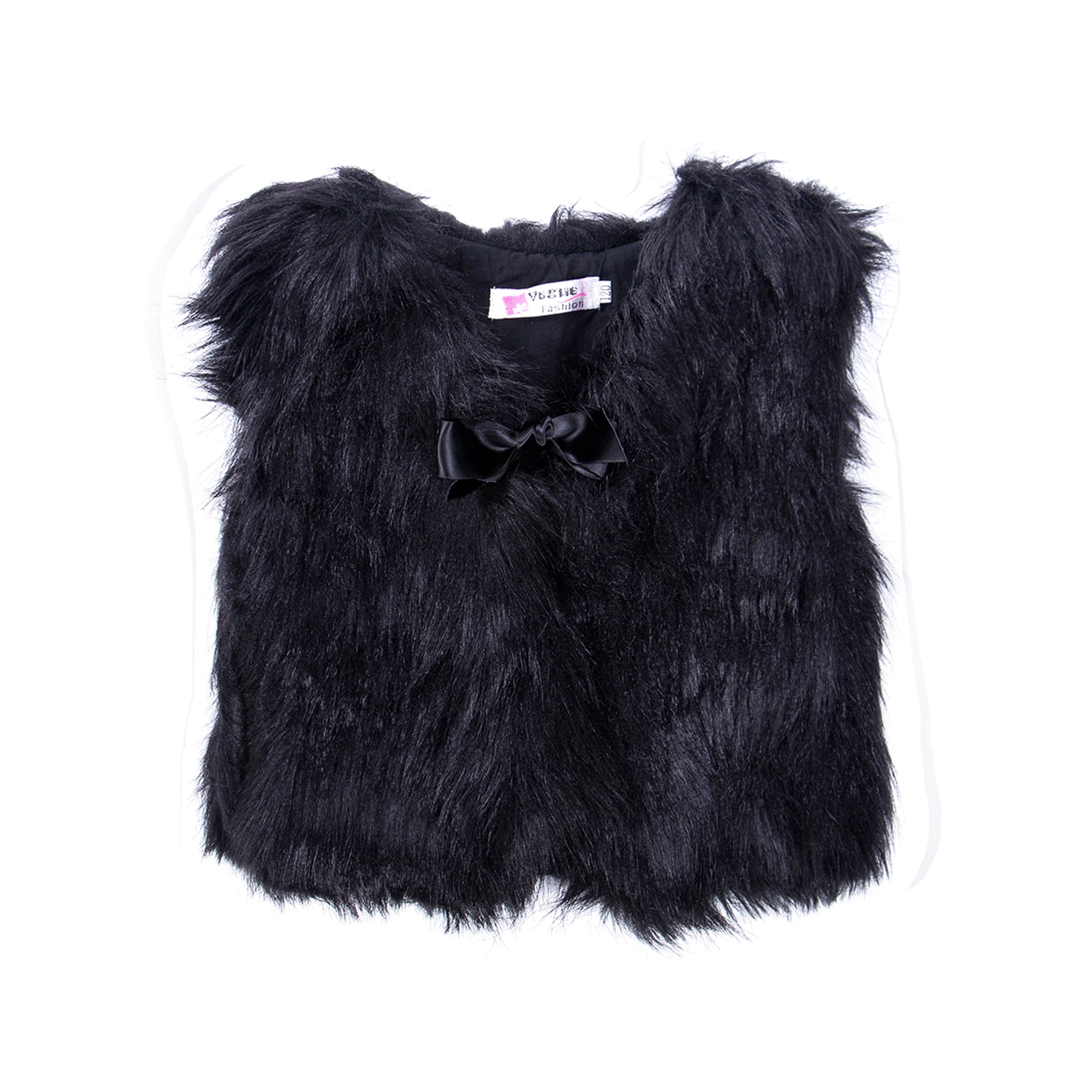 Children Girls Faux Fur Vest Gilet Short Waistcoat Coat Body warmer Hot Winter