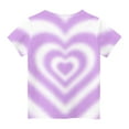 thumbnail image 6 of ATOGUTA School Shirt Girls Love Heart Valentine Graphic T-Shirt Valentines Day Outfit Tee Top Size 3T-14, Purple, 6 of 6