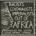 thumbnail image 3 of Rachael Romero 12x12 Black Modern Framed Museum Art Print Titled - Racists, Colonists, Imperialists, Out of Africa (1976), 3 of 5