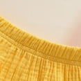 thumbnail image 5 of NOLDARES Infant Baby Girl Two Piece Summer Clothes Sets Sleeveless Floral Halter Top and Soft Cotton Shorts Set(Yellow,3-6 M), 5 of 8