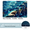thumbnail image 2 of Shark Elegant Polyester Indoor Rug, Non-Slip Chair Rug, Machine Washable Floor Rugs, 2 of 6