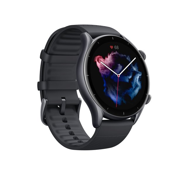 Amazfit GTR 3 Android & iOS - GPS Fitness Tracker with 150 Sports Modes - 21-Day Battery Life - 1.39” Display - Blood Oxygen Heart Rate Tracking - Waterproof, Thunder Black - Walmart.com