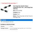 thumbnail image 2 of Front Sway Bar Link Kit 2 Piece - Compatible with 1999 - 2003 Dodge Ram 3500 Van 2000 2001 2002, 2 of 2