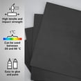 thumbnail image 4 of 5sheets 5 Sheets 3mm Black Foam Boards A4 Black Foam Rubber Sand Table Model Material Supplies for Mounting Crafts Modelling Art Display School Projects 20x30cm, 4 of 6
