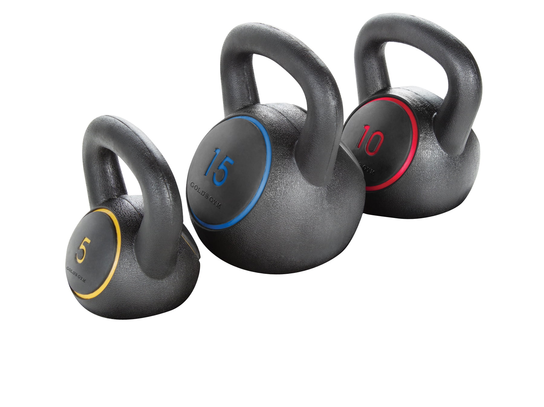 Gold's Gym Kettlebell Kit, 5 15 Lbs. with Exercise Chart