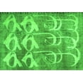 thumbnail image 1 of Ahgly Company Indoor Rectangle Abstract Green Contemporary Area Rugs, 2' x 3', 1 of 1