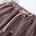 thumbnail image 6 of Kaemgyyd Women's Plush Fuzzy Pajama Pants Comfy Warm Fleece Pj Bottom Drawstring Lounge Long Trousers Sleepwear with Pockets, 6 of 7