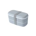 thumbnail image 1 of New Portable Leak-proof Food Double-layer Bento Box Lunch Box Lunch Box for Kids Food Container Food Storage Snack grey 2, 1 of 6