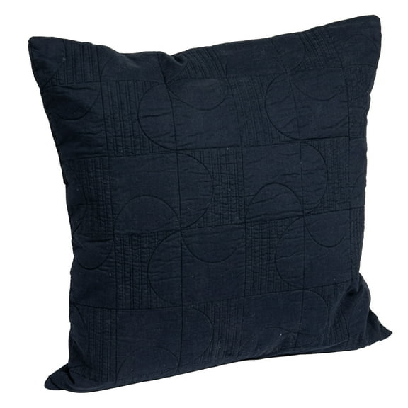 Creative Co-Op 20" Square  Modern Geometric Quilted Pillow Cover
