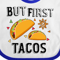 thumbnail image 4 of Inktastic But First Tacos Boys or Girls Baby Bib, 4 of 4