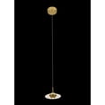 thumbnail image 2 of VONN Ferrara Height Adjustable ETL Certified Integrated LED Pendant in AB, 2 of 22