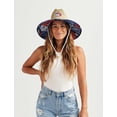 thumbnail image 4 of Sombrero de Paja para Hombres y Mujeres | Sombrero de salvavidas, sombrero de playa y sombrero de sol | Ala ancha UPF 50+ para protección solar | Talla única | Cicuta, 4 of 5