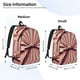 thumbnail image 2 of Disketp Retro Bow print Canvas Backpack Lightweight Travel Daypack Student Rucksack Laptop Backpack-Medium, 2 of 5