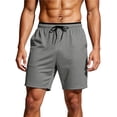 thumbnail image 4 of Besolor Men's Running Shorts Elastic Drawstring Waisted Summer Lightweight Quick Dry Workout Shorts with Pocket(3X-Large,Gray), 4 of 7