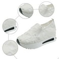 thumbnail image 5 of Leey-World Womens Shoes Womens Tennis Shoes PU Leather Sneakers Casual Walking Shoes for Women Women'S&nbsp;Shoes(White,9), 5 of 7