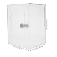 thumbnail image 2 of HLONK 1 Set Acrylic Clear Donation Box Ballot Box Suggestion Box Large Size with Keys, 2 of 8