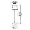 thumbnail image 2 of Led Table Lamp, 3-way Dimmable Aluminum Cordless Lamp For Bedroom/patio/reading/desk, 2 of 5