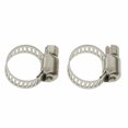 thumbnail image 1 of T-H Marine Hose Clamp BE-PL-57204-DP 3/8 To 7/8 Inch Clamping Range; Worm Gear Style; Stainless Steel; Set Of 2, 1 of 4