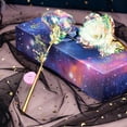 thumbnail image 1 of ZZwxWA Holiday Saving Colorful Luminous Rose Artificial LED Light Flower Unique Gifts For Girls, 1 of 4