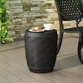 thumbnail image 3 of DUOSONG Side Table Black Concrete Garden & Outdoor Outdoor & Patio Furniture Outdoor Tables, 3 of 9