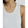 thumbnail image 3 of Real Essentials 5 Pack: Women's Seamless Ribbed Sleeveless Cropped Scoop Neck Tank Top - Casual Crop Top, 3 of 6
