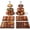 Dark Brown, variant on Wooden Dessert Table Display Set, Cupcake Stand Set with Serving Trays, Display Stand, Cake Stand Set for Wedding Dessert Table, Birthday, Party Food Display, Home Decor