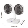 thumbnail image 3 of Wall Mounted Fan,Fan for Home Double-Head Desktop Fan Home Multifunctional Silent Wall Mounted Fan Usb Charging Circulating Fan Fans for Home,Small Wall Fan, 3 of 9