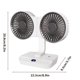 thumbnail image 3 of Ahorros Instantáneos, Ventilador de escritorio de doble cabezal, multifuncional, silencioso, montado en la pared, con carga USB Akmoler, 3 of 9
