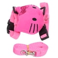 thumbnail image 4 of Arnés para conejos con correa, adorable arnés para gatos de color rosa para mascotas, con correa en la espalda, el mejor de su clase, 4 of 12