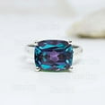 thumbnail image 3 of Multicolor Alexandrite Ring S925 Sterling Silver Ring June Birthstone Ring For Women Promise Gift For Her Handmade Gemstone Ring, 3 of 6