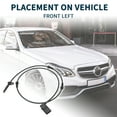 thumbnail image 3 of Sensor de Velocidad de Rueda ABS Único Bargains para Mercedes-Benz C300 C350e No.A2059058103 Sensor de Velocidad ABS Frontal Izquierdo, 3 of 6
