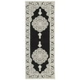 thumbnail image 5 of SAFAVIEH Marbella Beatrice Traditional Runner Rug, Black/Ivory, 2'3" x 8', 5 of 10