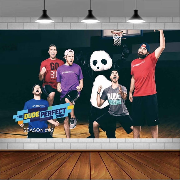 Dude Perfect Backdrop Banner Party Supplies Poster Movie Theme Background for Photography Birthday Decorations