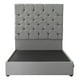 thumbnail image 2 of Box Base Cama + Cabecera Matrimonial Gris Dicasa  Capri, 2 of 8