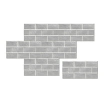 Wall Stickers - Home Wall Stickers - Imitation Wall Tile Stickers Household Waterproof Pvc Tile Stickers Self Adhesive Living Room Dining Room Decorative Wall Stickers - 6Pcs×Stickers