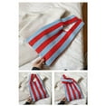 thumbnail image 2 of facefd Sac à Bandoulière pour Femme à Motif Rayé Sac à Main Fourre-Tout pour Femmes Rouge Bleu Pâle, 2 of 8