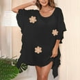 thumbnail image 2 of YABCSAZ Beach Cover Ups for Women Summer Swimsuit Crochet Swim Cover Up 2025 Swimwear Chiffon Cover Ups Tops Oversize Dress Shirts Plus Size Bathing Suit Cover Up for Women, 2 of 4