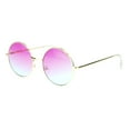 thumbnail image 3 of Lunettes de Soleil Rétro Vintage à Verres Ronds 2 Tons Rose, 3 of 4