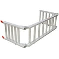 thumbnail image 3 of Olurrisa Aluminum Ramp 1,400 LBS/Pair, For Motorcycle/Lawn Mower/ATV Ramp and Tailgate Extender Combo 2 in 1, Multi purpose use, Silver color, 3 of 9