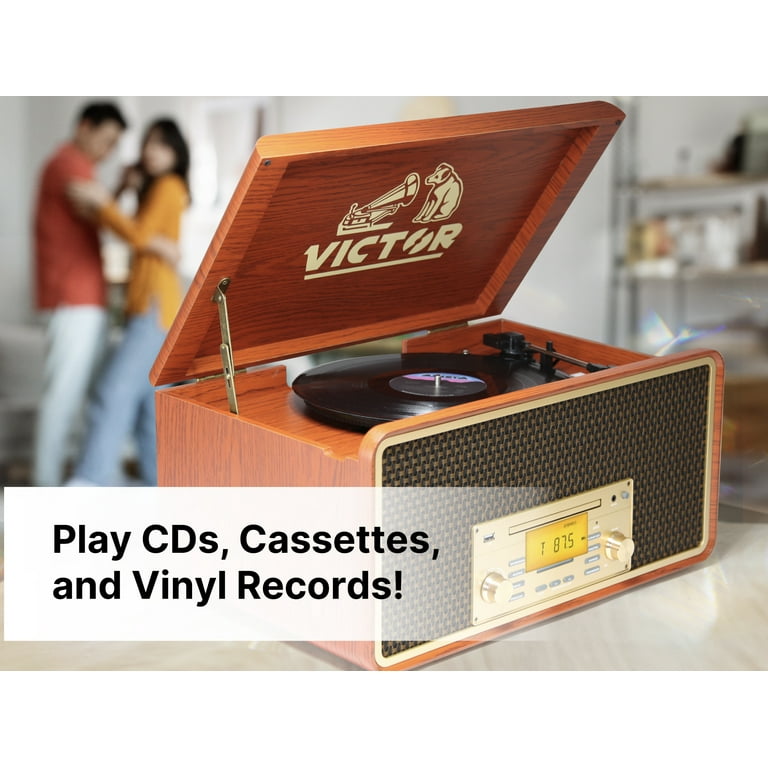 Victor, Monument 8-in-1 Turntable Music Center, VWRP-5000