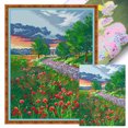 thumbnail image 1 of Hilo Algodón Bordado Punto Cruz Con Temprano en La 60x80cm 11CT, 1 of 9