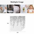 thumbnail image 5 of Cloth Napkins Set of 6 - 20x20 Inches, Eucalyptus Leaves Washable Reusable Table Napkins, Grey Summer Botanical Weeping Soft & Absortbent Dining Napkin for Party Wedding Hotel Restaurant, 5 of 8