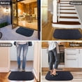 thumbnail image 4 of 17"x28" Indoor Doormat Front Door Mat, Low-Profile Machine Washable Kitchen Rug Absorbent Mud Half Round Entrance Mat for Entryway, Patio, Bedroom, 4 of 6
