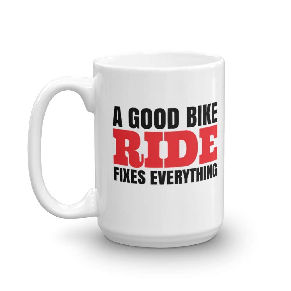 Bicycle Ceramic Coffee Cup Bicycle Ceramic Cup Gifts For Family / Friends / Men / Women Bicycle Black Mug Cup 15oz Bicycle Is Greater Than Therapy Coffee Mug