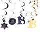 thumbnail image 1 of Hanging Spiral 18th Birthday Swirls Set Spiral Shaped Party Ornaments For Event Decoration 2 Sets, 1 of 3