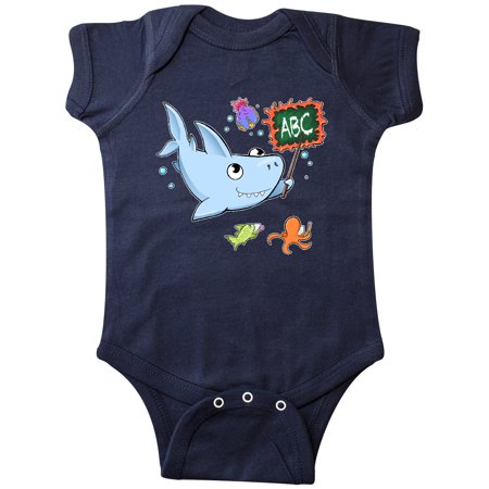 

Inktastic Teacher Shark with School of Fish Gift Baby Boy or Baby Girl Bodysuit